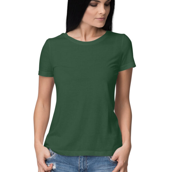 Women's T-shirt Classic Plain Color Batch- 2 - Image 5