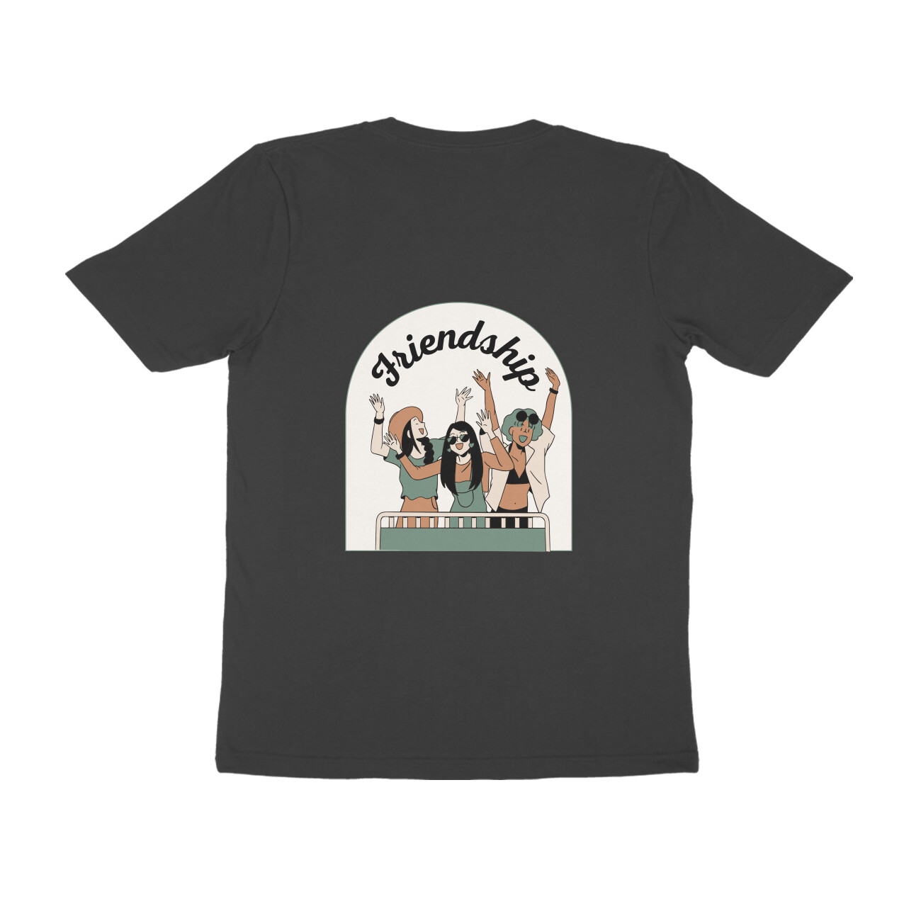 Friendship Back Print Men's T-shirt 6 Color All Size