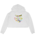 Sketaboard in my life Crop Hoodie for girl woman - Image 2
