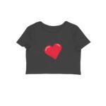 Cute Heart Girl's Crop Top