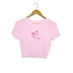 Three Hearts Girl's Women's Crop Top - Image 2