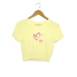 Three Hearts Girl's Women's Crop Top - Image 4