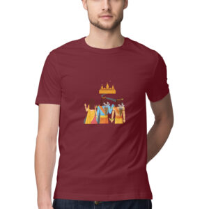 Ram Lakshman Janki Ayodhya Mandir Men's T-shirt in 5 Color all size