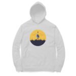Shi Ram with bow and arrow unisex hoodies white and grey all size - Image 2