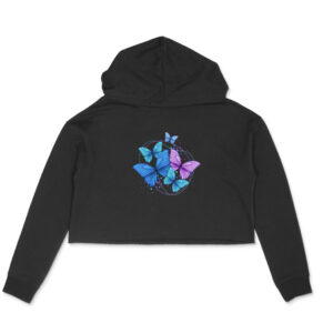 Butterfly Girl's Women's Crop Hoodies 5 color all size