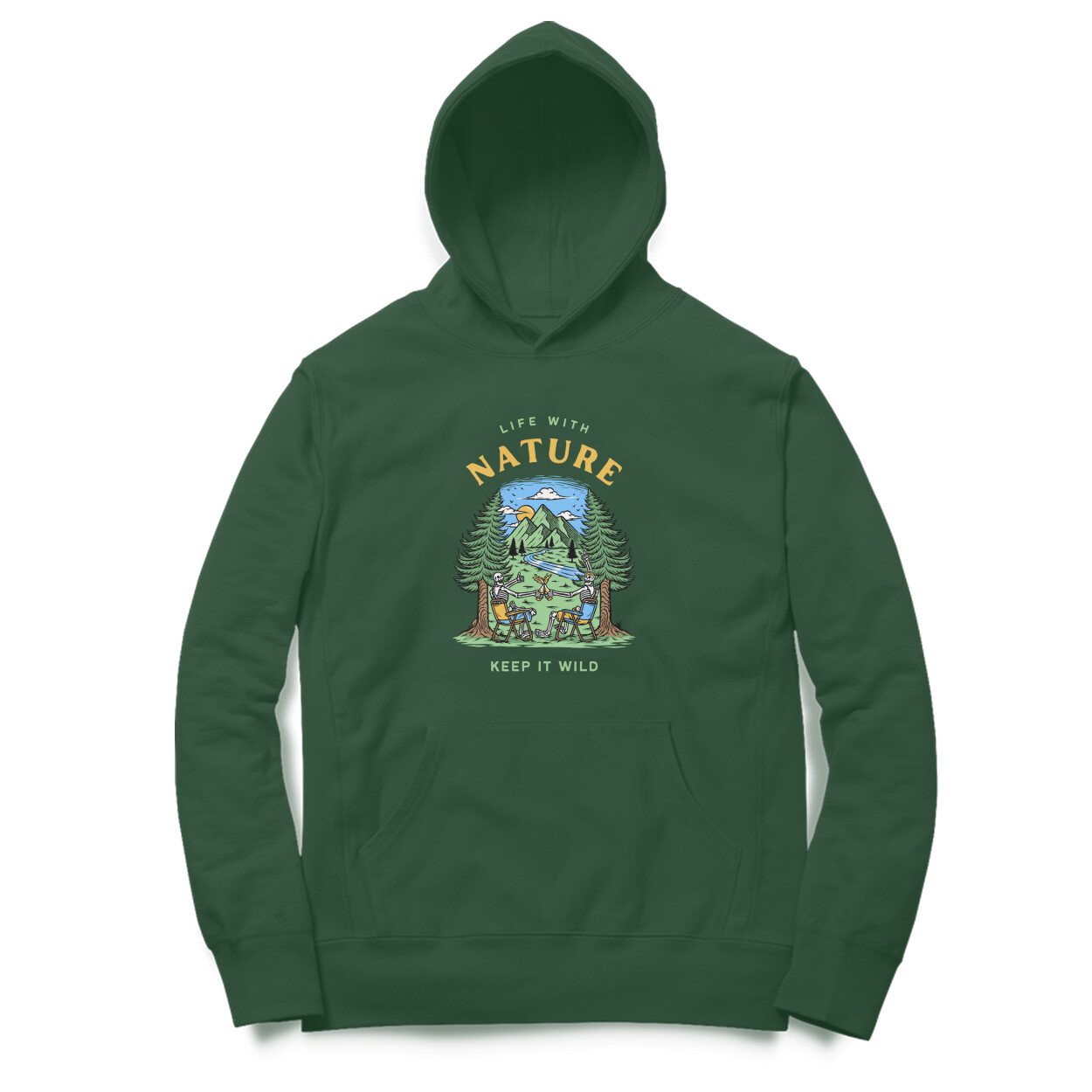 Life with nature unisex hoodies