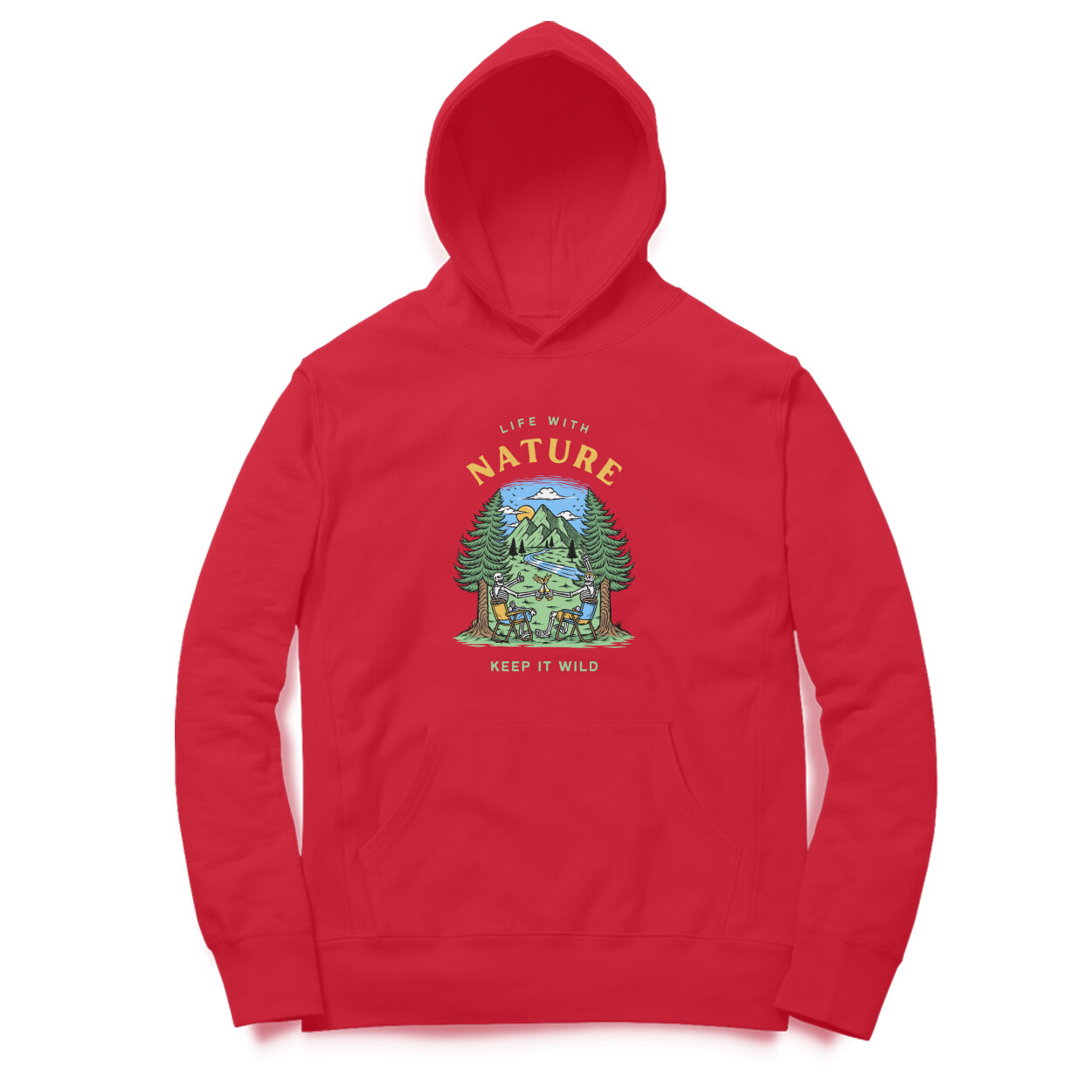 Life with nature unisex hoodies - Image 2