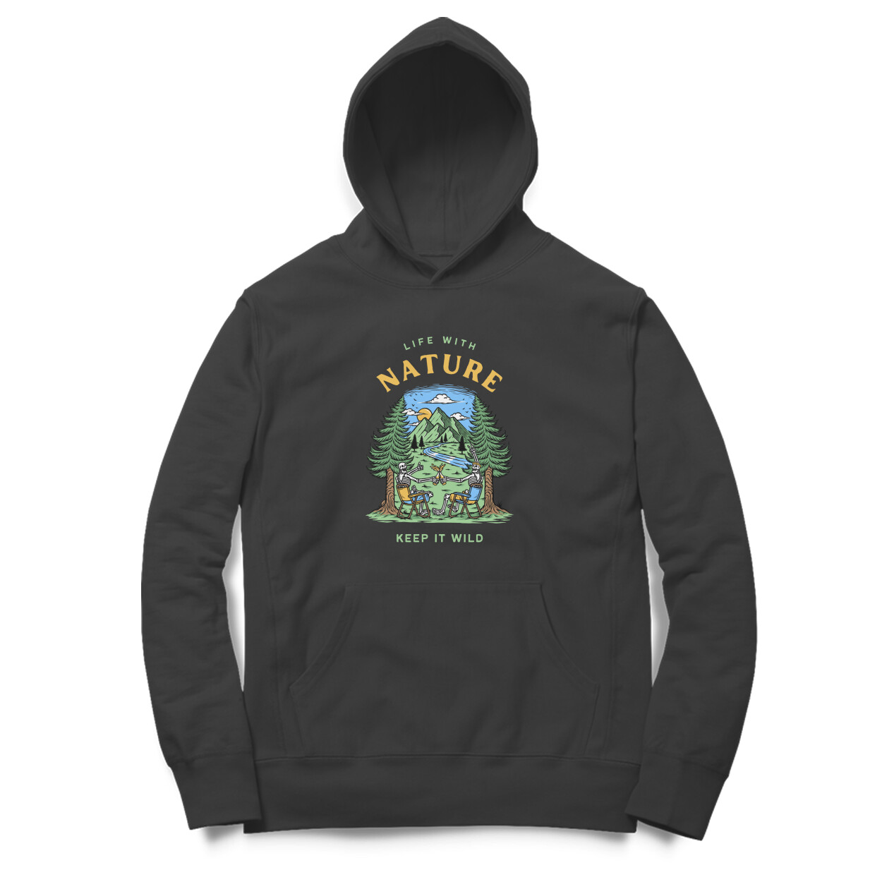 Life with nature unisex hoodies - Image 4