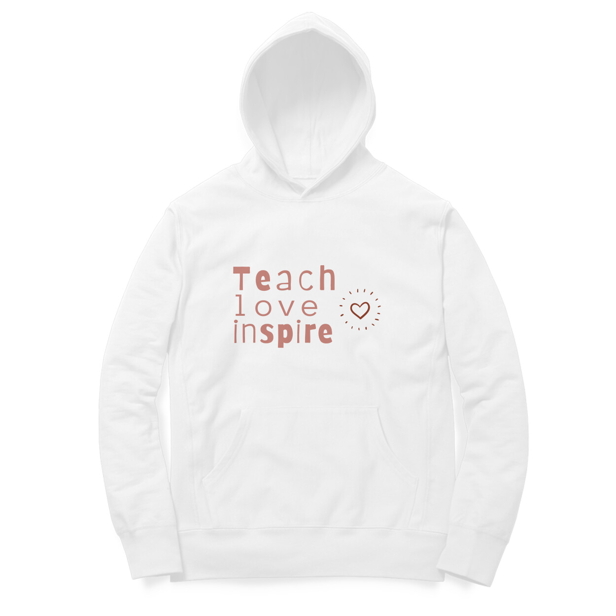 Teach love inspire unisex hoodies - Image 2