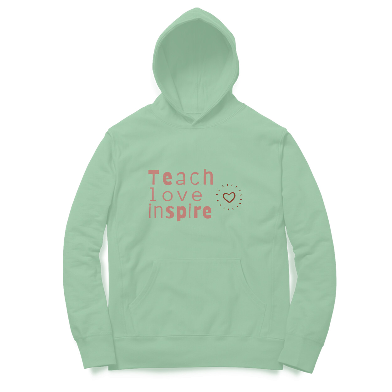 Teach love inspire unisex hoodies - Image 3