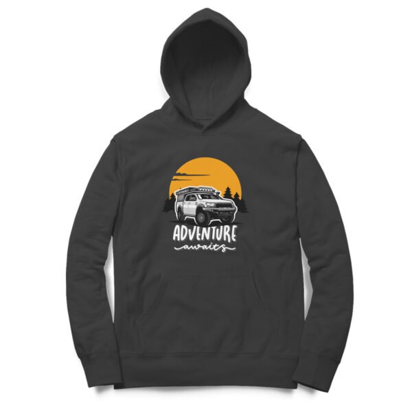 Adventure awaits unisex hoodies black/red/dark blue/dark green