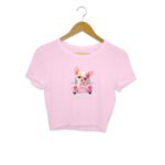 Let's travel girl's crop T-shirt - Image 2