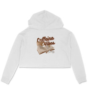 Coffee vibes women's crop hoodies