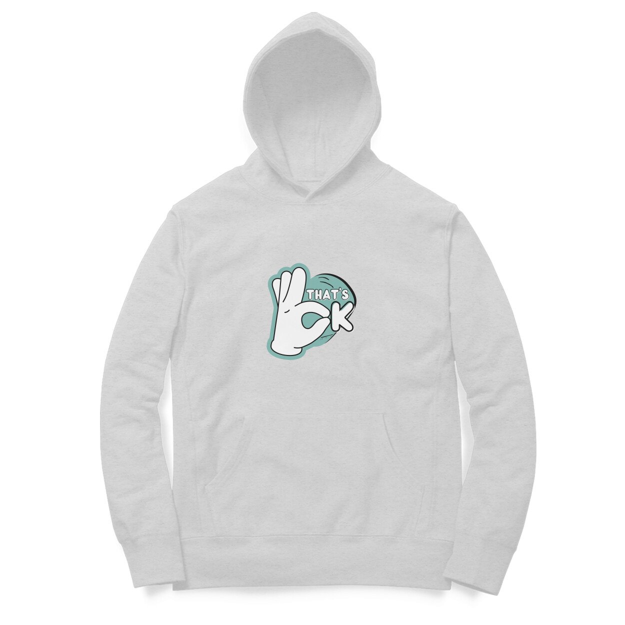 That's ok men's women's unisex hoodies black/grey