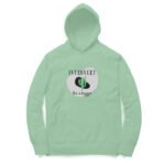 Introvert men's women's unisex hoodies yellow/mint green/white - Image 3