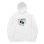 Introvert men's women's unisex hoodies yellow/mint green/white - Image 2