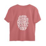 Oversized men's T-Shirt - every journey needs first step - Image 4