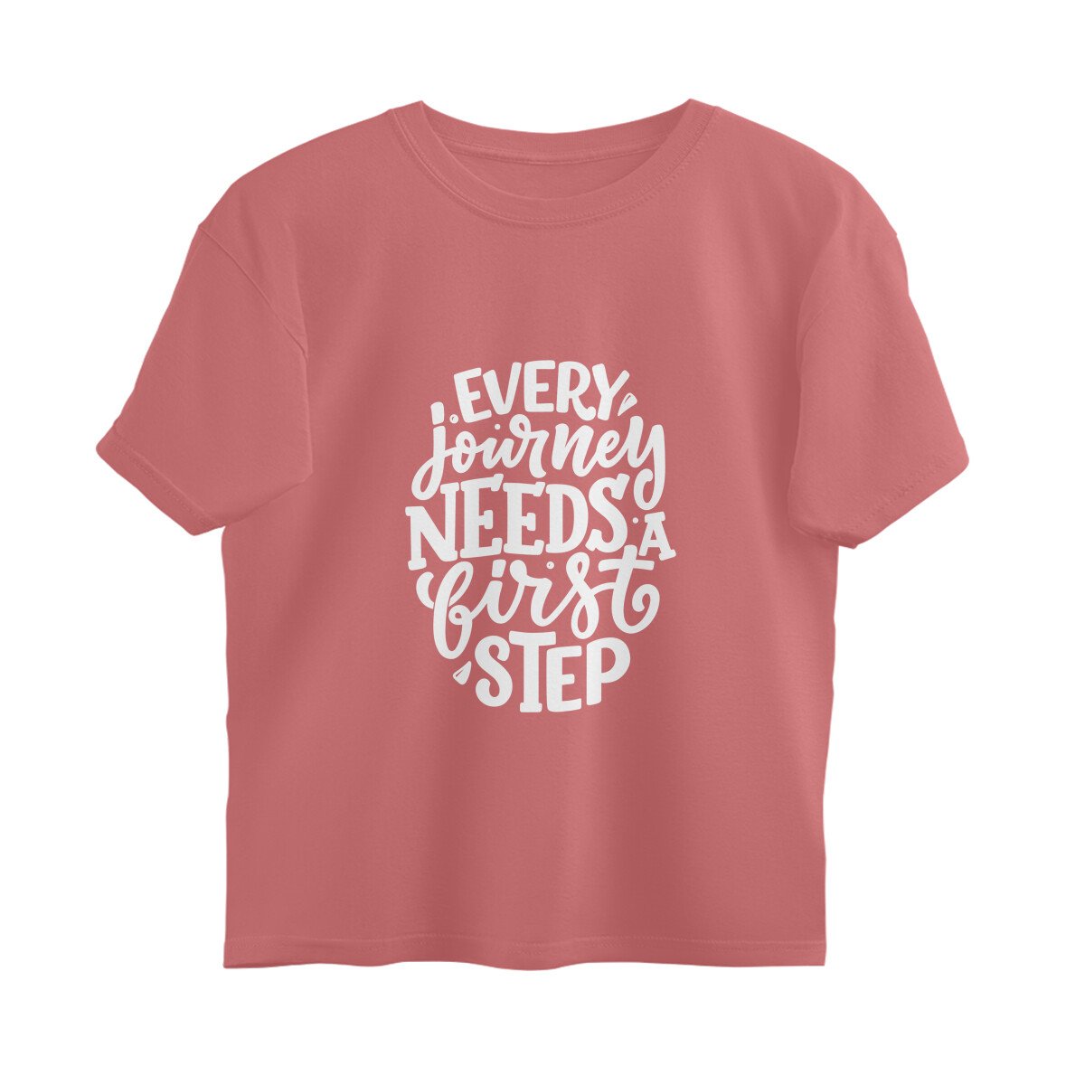 Oversized men's T-Shirt - every journey needs first step - Image 4
