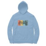 Adventure men’s women's unisex hoodies black/baby-blue/mint-green - Image 2