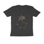 Gemini zodiac sign men’s round neck T-shirt Black S to 5XL