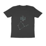 Virgo zodiac sign men’s round neck T-shirt Black