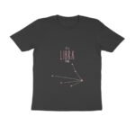 Libra zodiac sign men’s round neck T-shirt Black