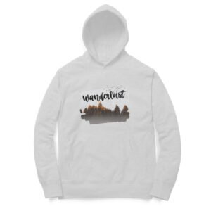 Wanderlust grey men's women's unisex hoodies