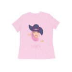 Libra zodiac sign women’s round neck T-shirt Pink