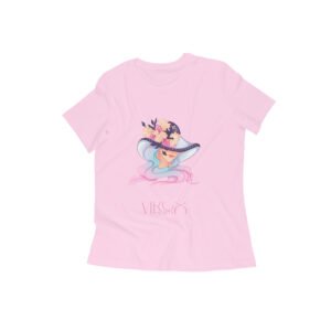 Virgo zodiac sign women’s round neck T-shirt Pink