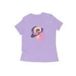 Aries zodiac sign women’s round neck T-shirt Pink - Image 2