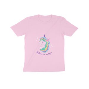 Kids Half Sleeve Round Neck Unicorn Unisex T-Shirt