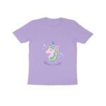Kids Half Sleeve Round Neck Unicorn Unisex T-Shirt - Image 2