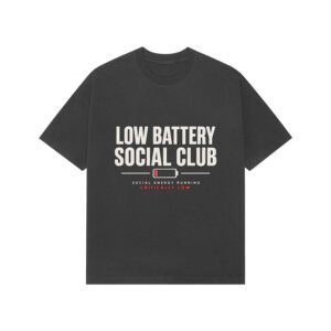 Premium Oversized T-Shirt Mood -Low Battery