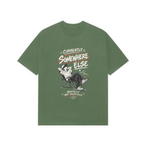 Premium Oversized T-Shirt Mood - Currently Somewhere Else Mentally