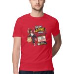 Men's T-Shirt Garba I am on leave Color Batch 2 - Image 2