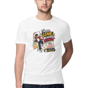Men's T-Shirt Garba I am on leave Color batch 3
