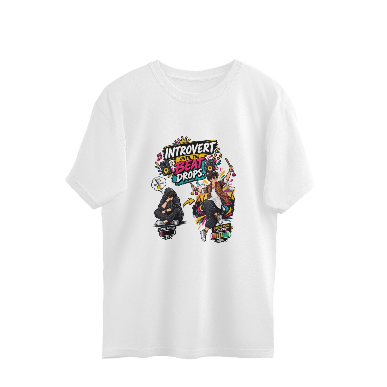Oversize T-Shirt Garba Introvert until the beat drops - Image 11