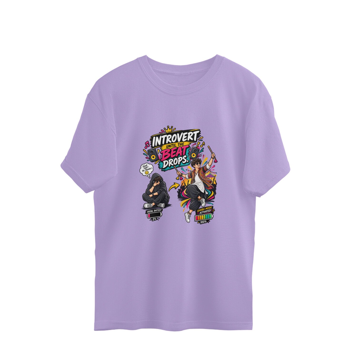 Oversize T-Shirt Garba Introvert until the beat drops - Image 9