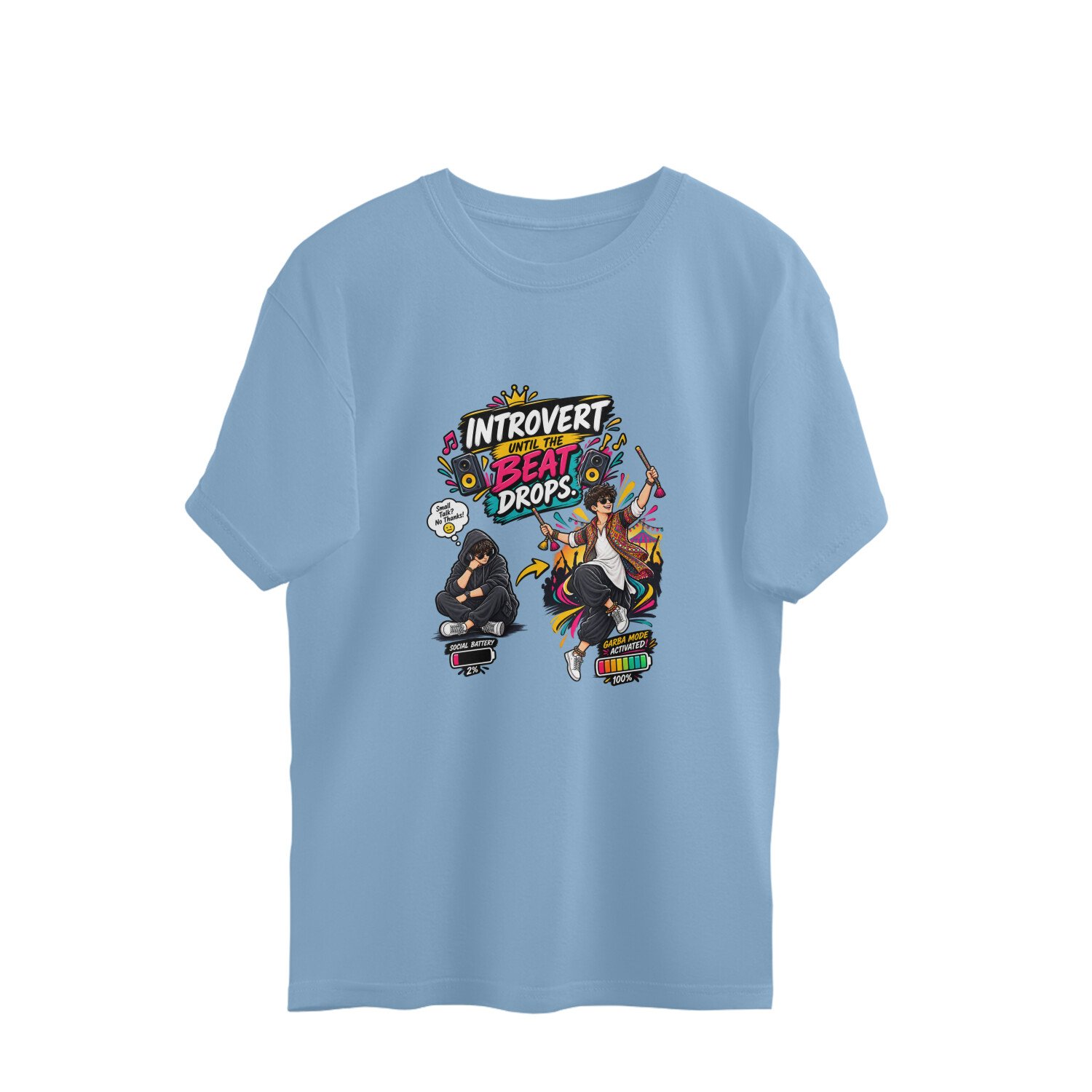 Oversize T-Shirt Garba Introvert until the beat drops - Image 8
