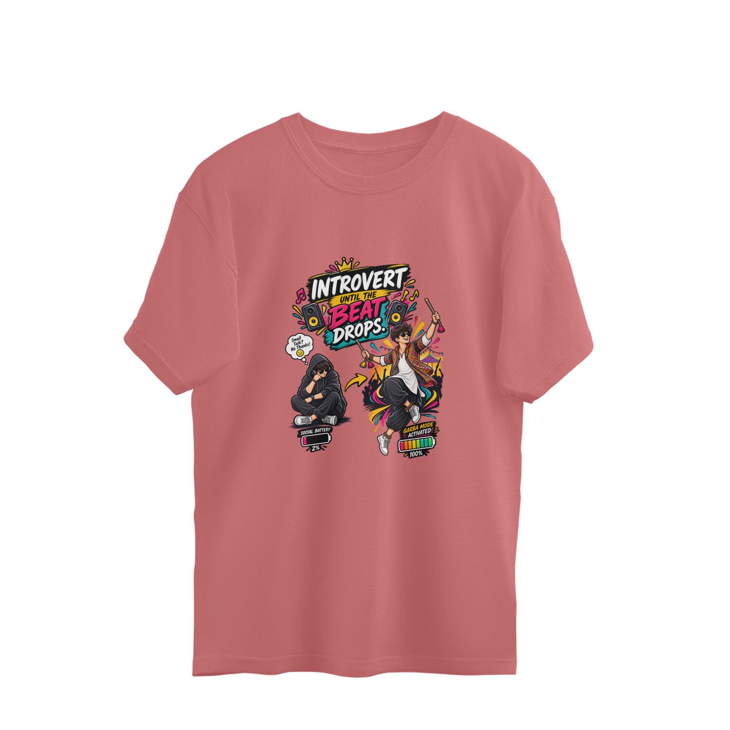 Oversize T-Shirt Garba Introvert until the beat drops - Image 7