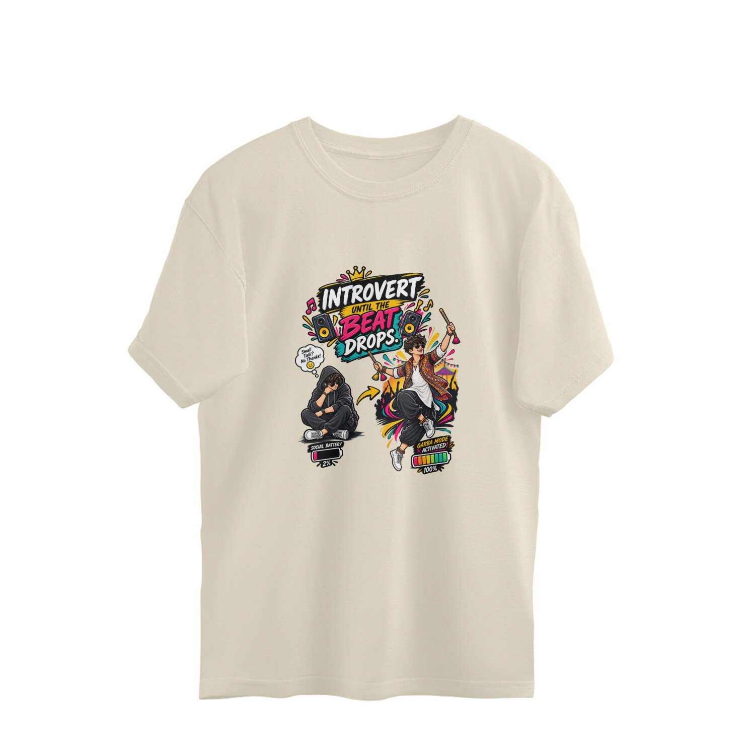 Oversize T-Shirt Garba Introvert until the beat drops - Image 12