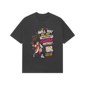 Premium Oversized T-Shirt Garba- Will you be my Garba Partner