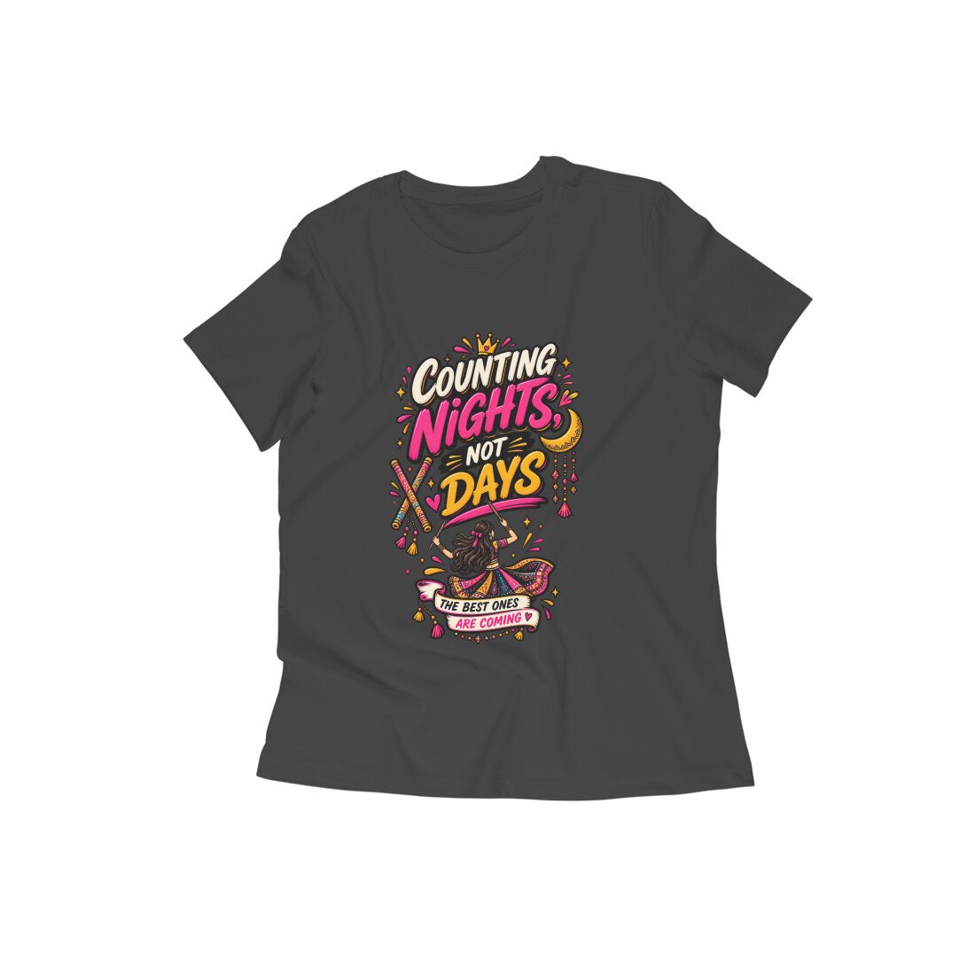 Girl's T-Shirt Garba - Counting Nights Color Batch 1/2