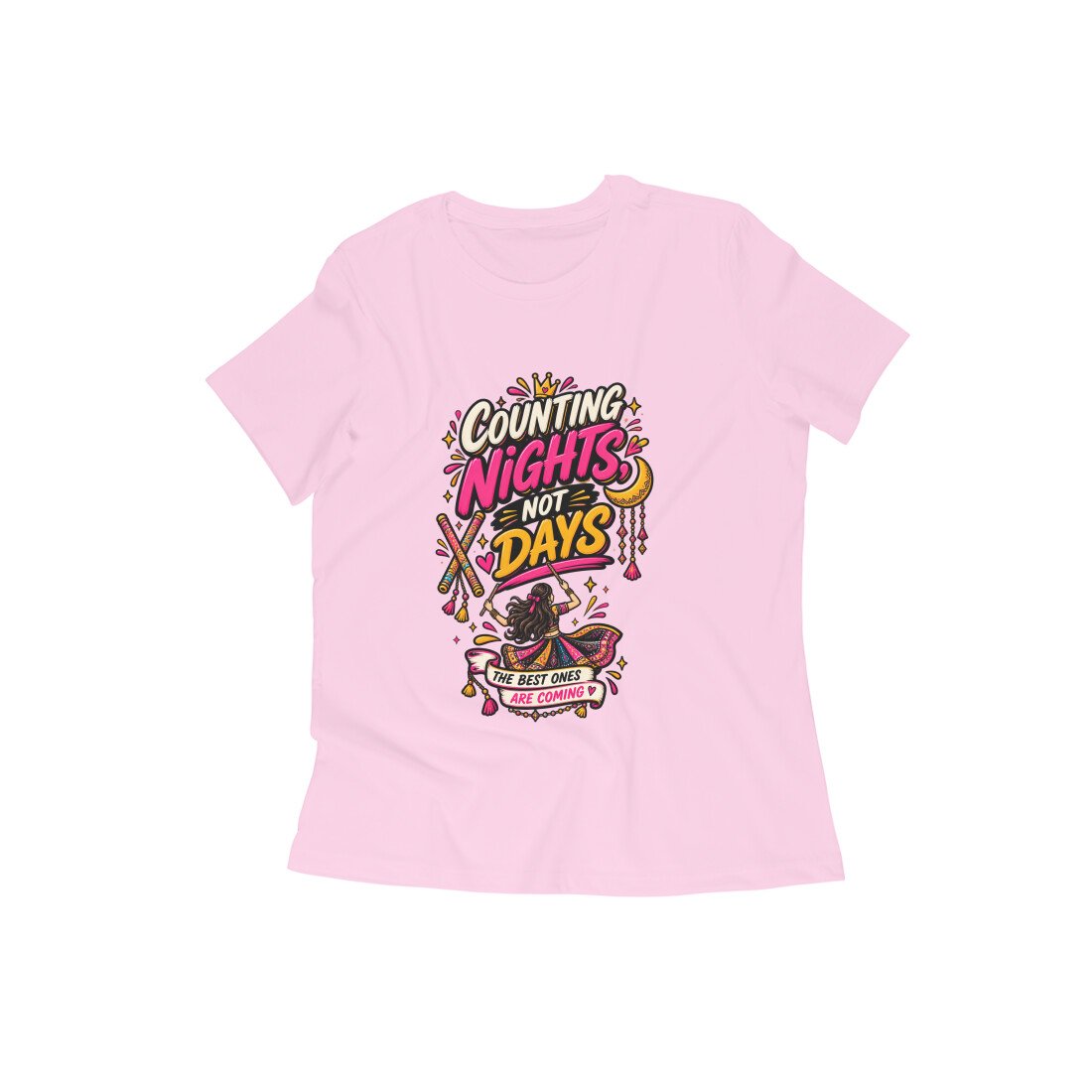 Girl's T-Shirt Garba - Counting Nights Color Batch 1/2 - Image 6