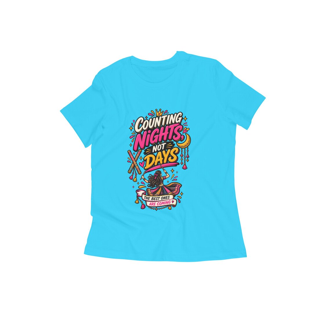 Girl's T-Shirt Garba - Counting Nights Color Batch 1/2 - Image 7