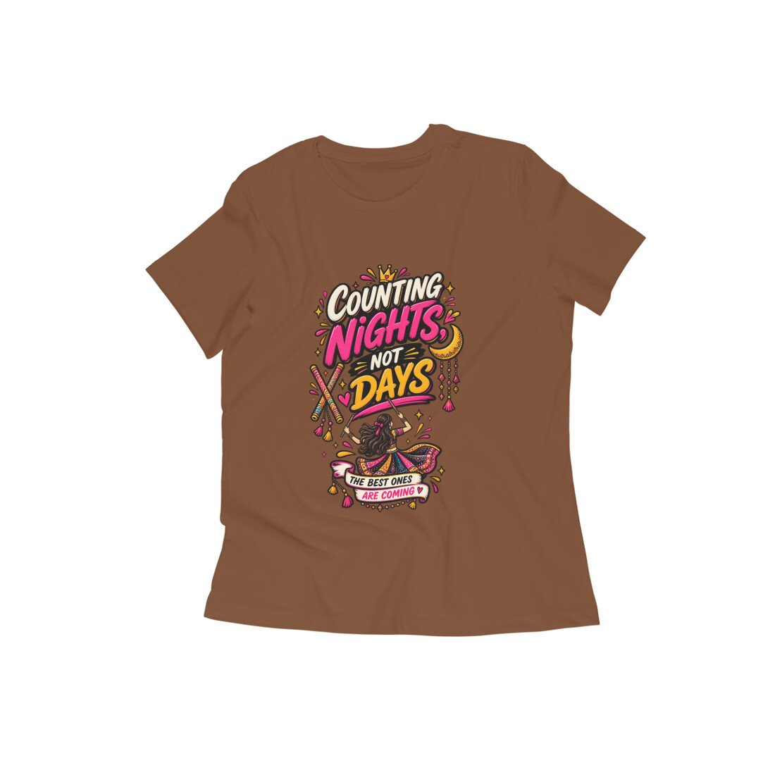 Girl's T-Shirt Garba - Counting Nights Color Batch 1/2 - Image 8