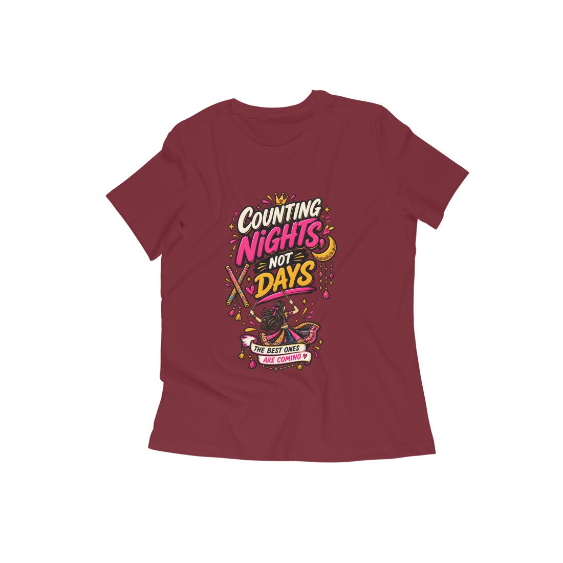 Girl's T-Shirt Garba - Counting Nights Color Batch 1/2 - Image 10