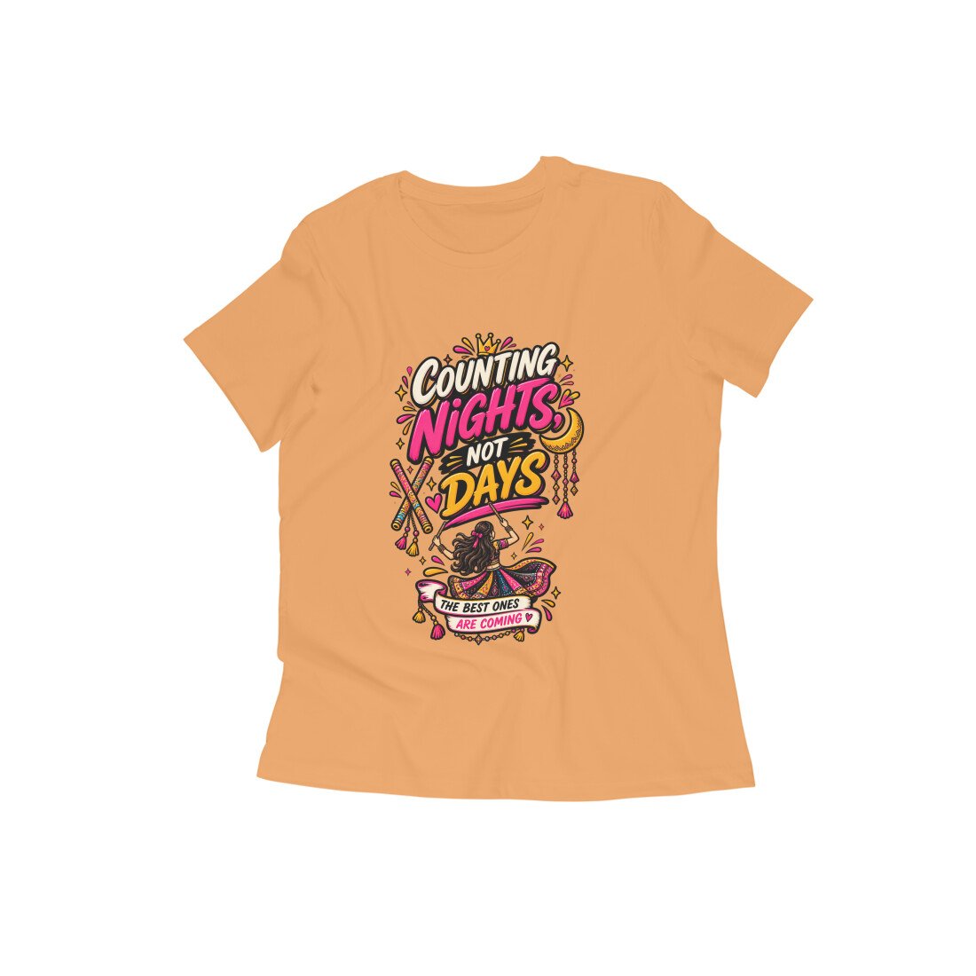 Girl's T-Shirt Garba - Counting Nights Color Batch 1/2 - Image 11