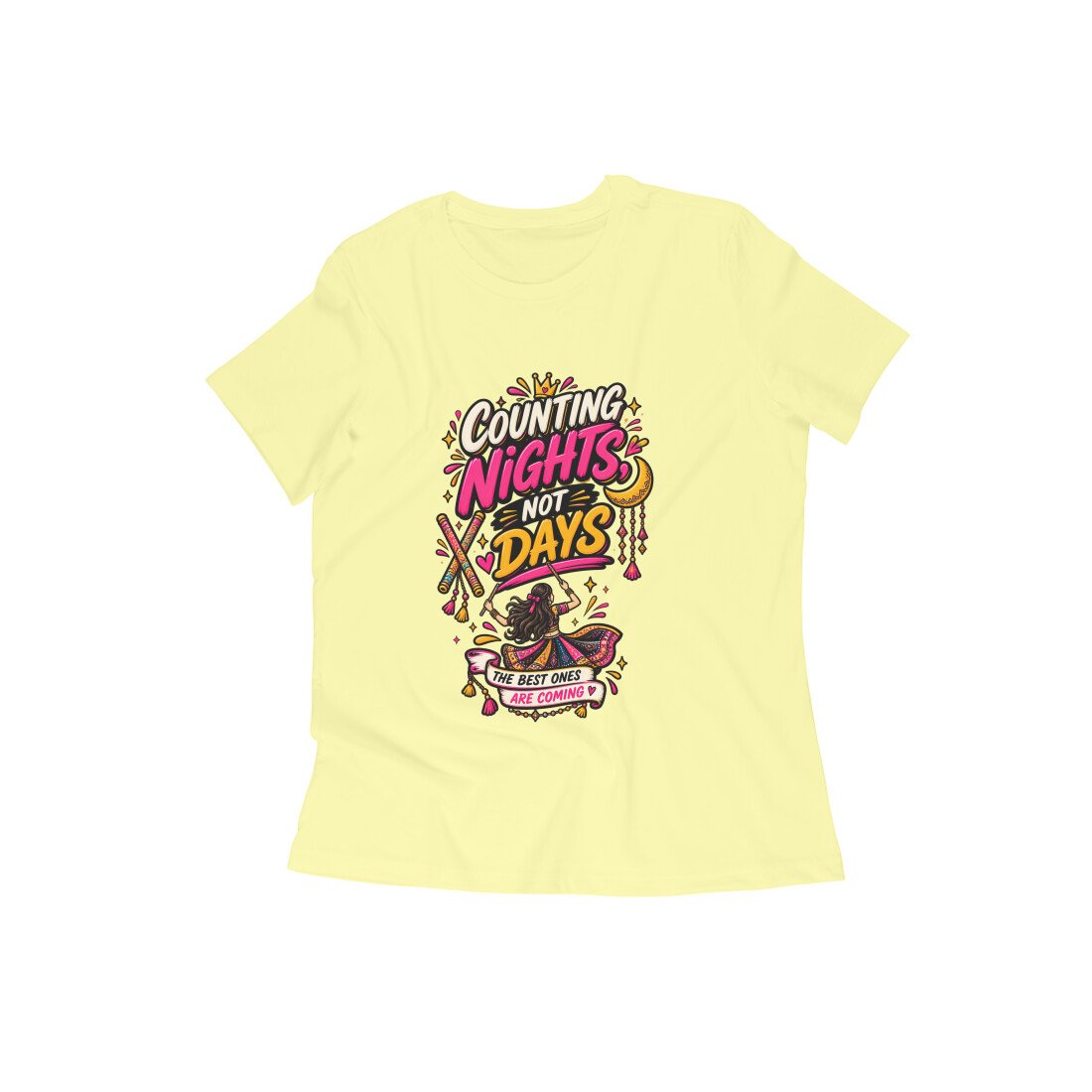 Girl's T-Shirt Garba - Counting Nights Color Batch 1/2 - Image 12