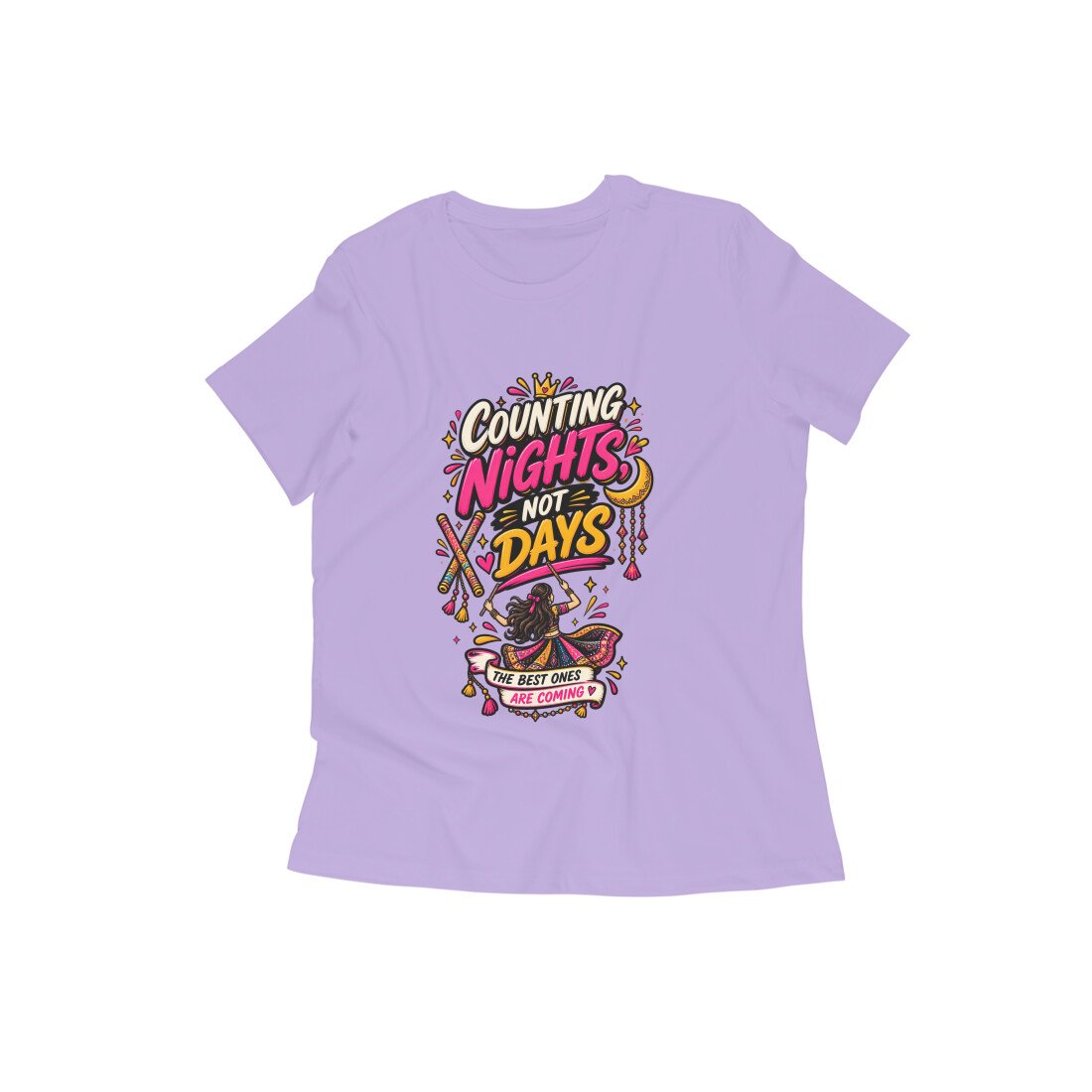 Girl's T-Shirt Garba - Counting Nights Color Batch 1/2 - Image 14